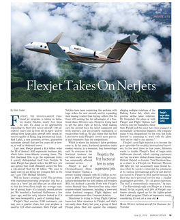 Flexjet Takes on Netjets