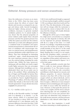 Editorial: Airway Pressure and Xenon Anaesthesia