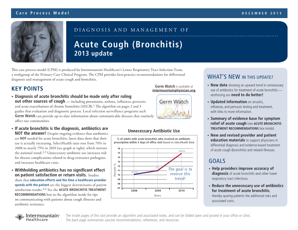 Bronchitis) 2013 Update