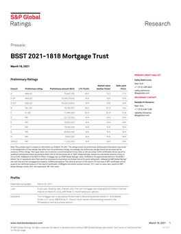 BSST 2021-1818 Mortgage Trust