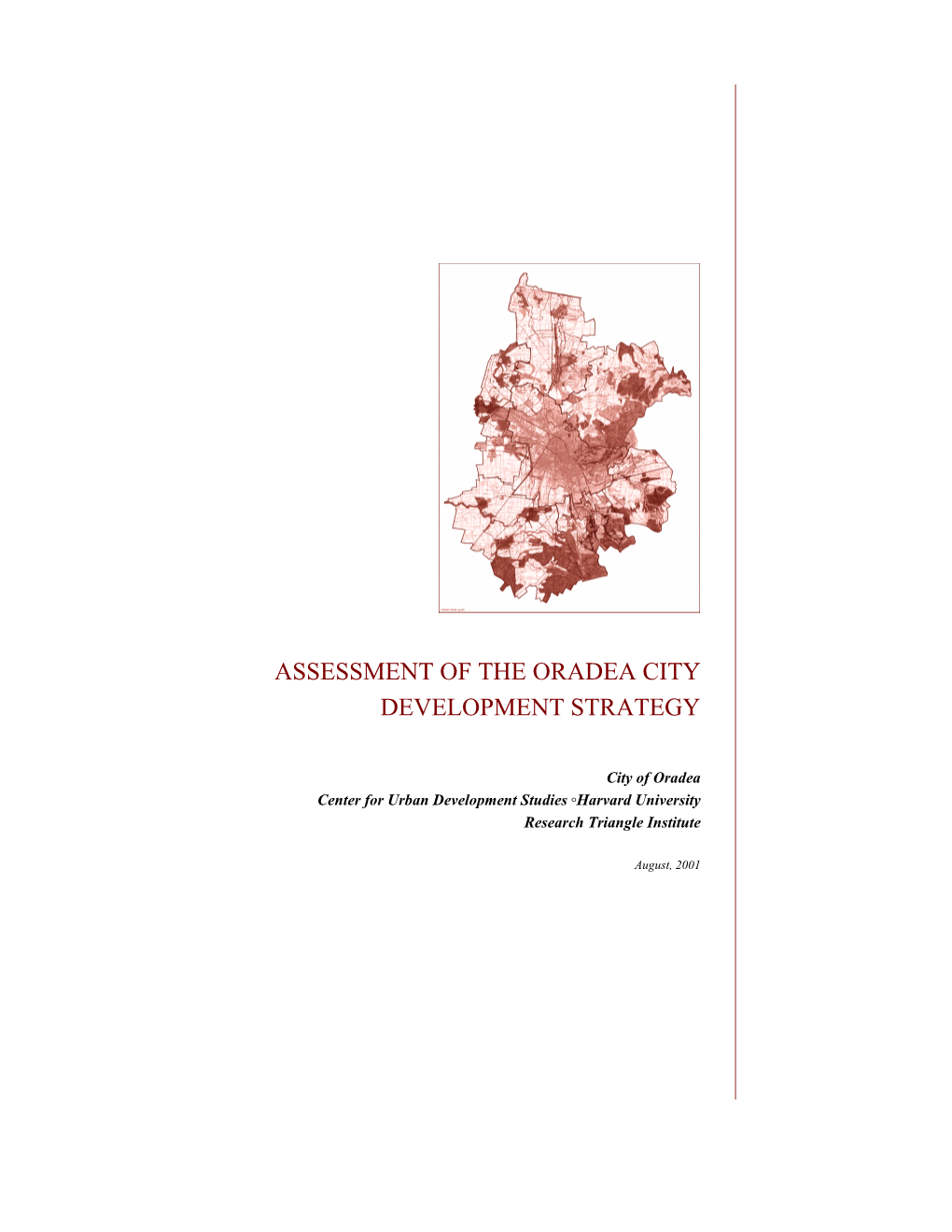 Assessment of the Oradea City Development Strategy