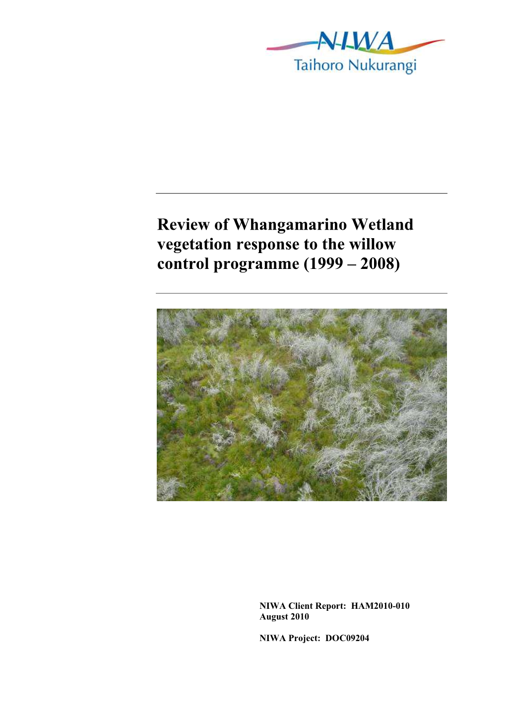FINAL Whangamarino Wetland and Willow Control