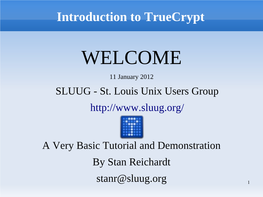 Introduction to Truecrypt