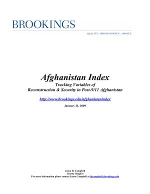 Afghanistan Index Tracking Variables of Reconstruction & Security in Post-9/11 Afghanistan