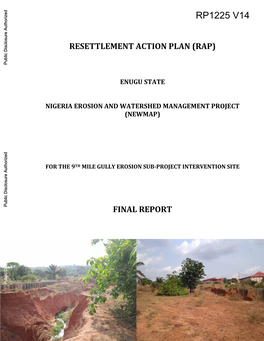 Enugu State Nigeria Erosion and Watershed