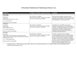 22 Psychiatric Medications for Monitoring in Primary Care