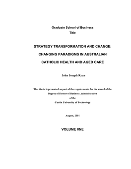 Strategy Transformation and Change: Changing