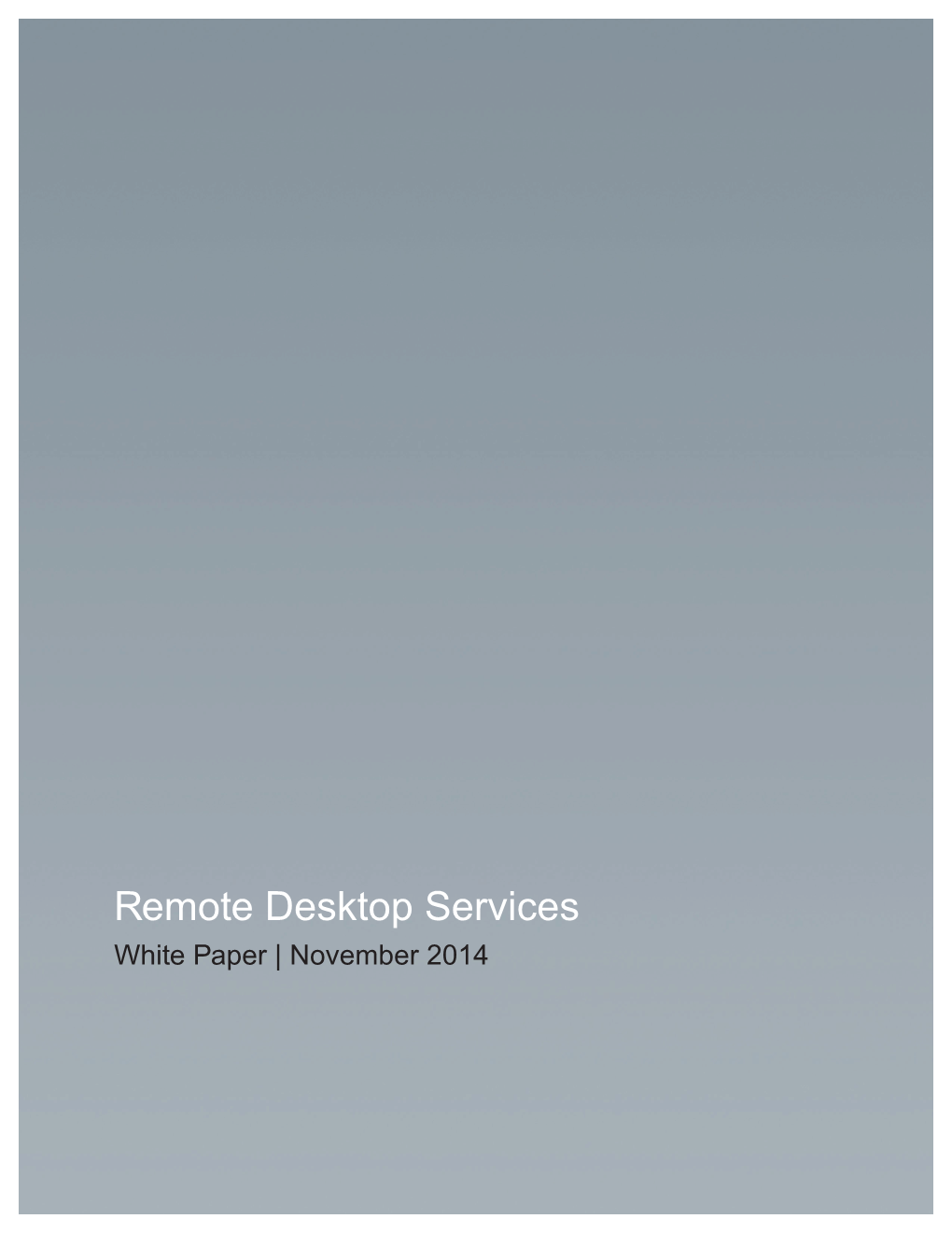 Remote Desktop Services