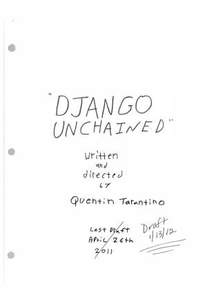 Django Unchained (2012) Screenplay