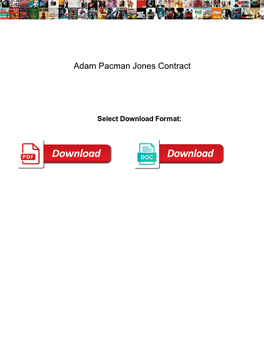 Adam Pacman Jones Contract