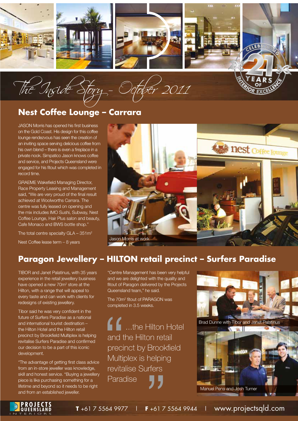 The Inside Story – October 2011 Nest Coffee Lounge – Carrara