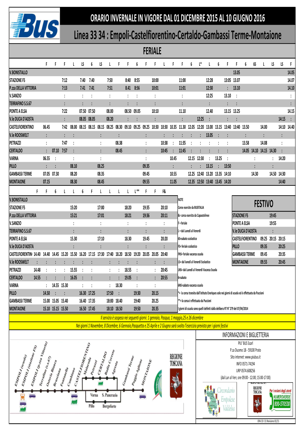 33-34 ORA 33 I 31 Revisione 01-15