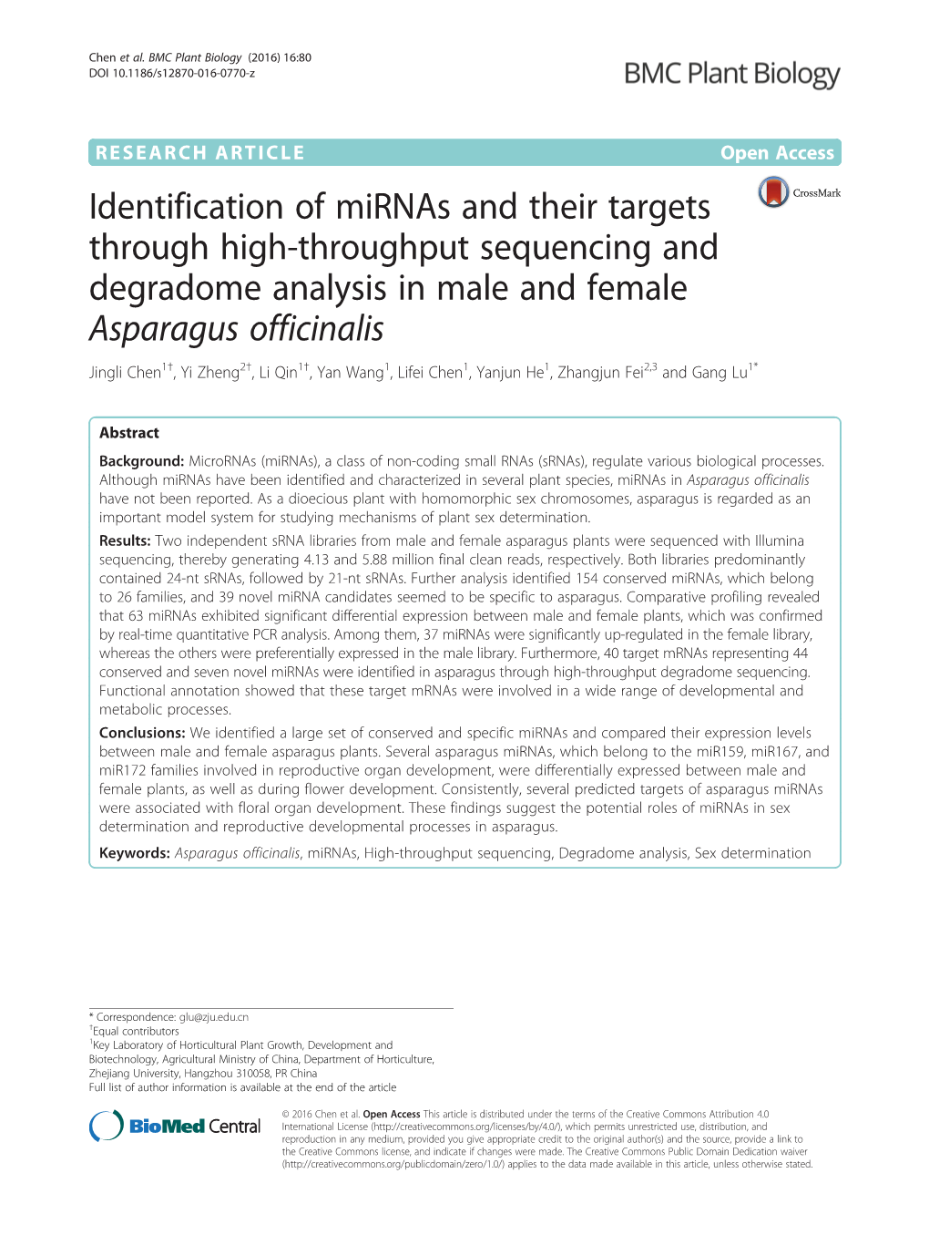 Identification of Mirnas and Their Targets Through High-Throughput