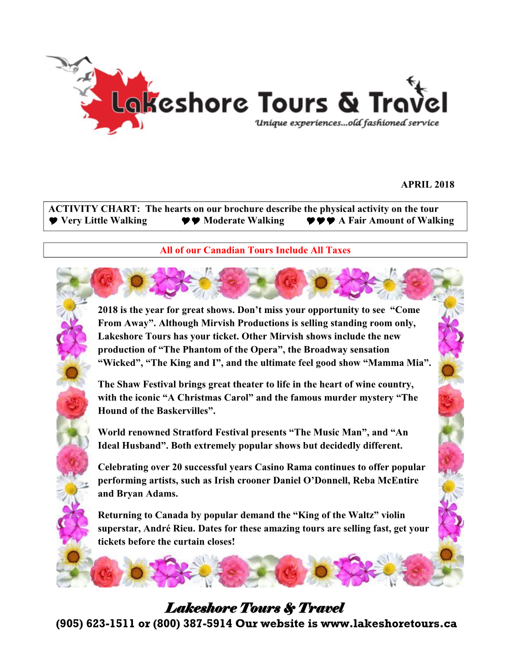 Lakeshore Tours Casino Trips All Casino Tours Require That Participants Obtain a “Players Card”