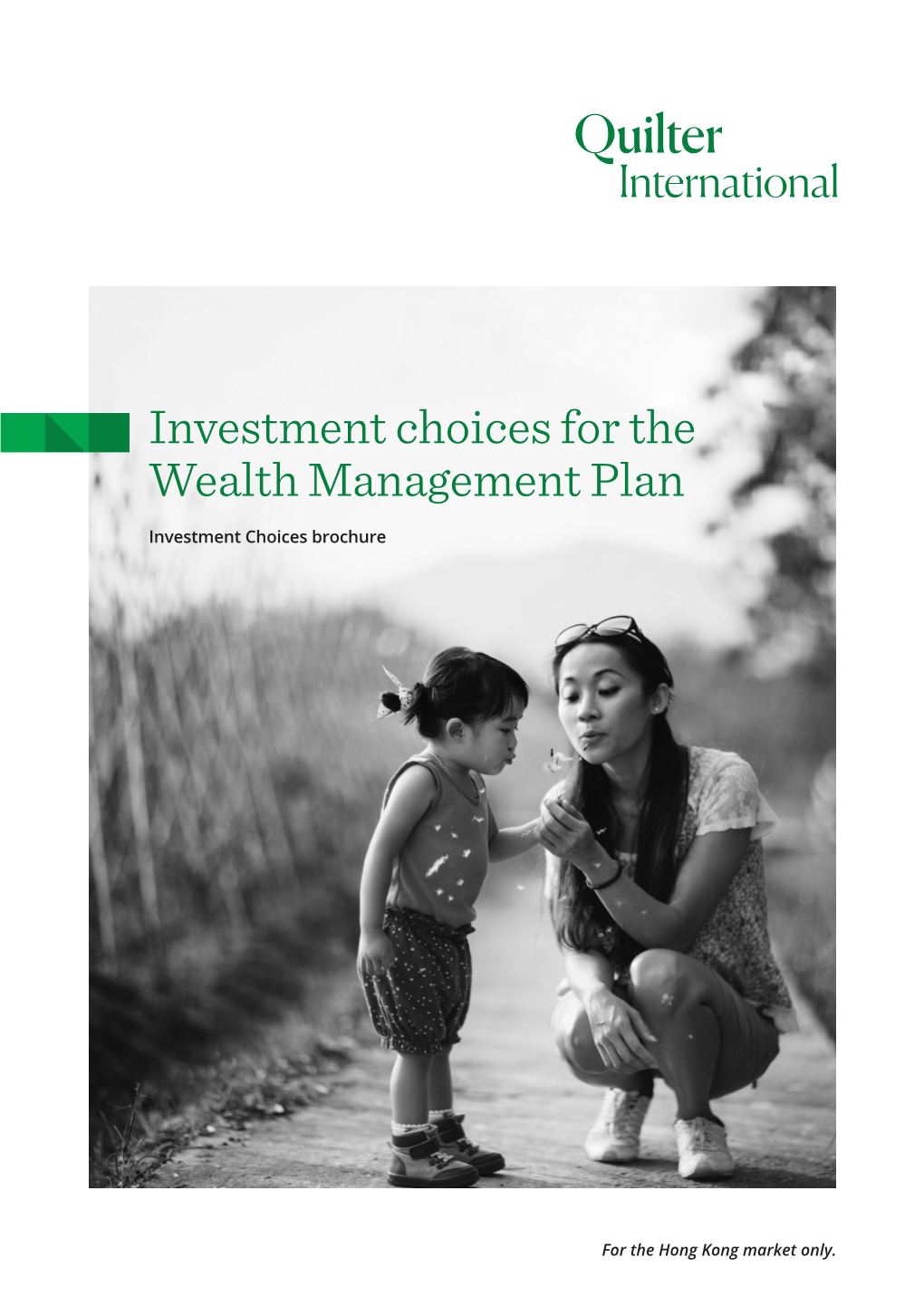 Investment Choices for the Wealth Management Plan
