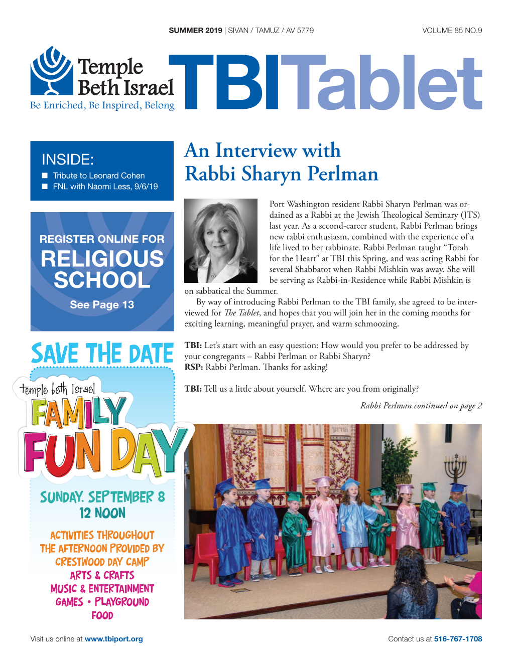 Save the Date RSP: Rabbi Perlman