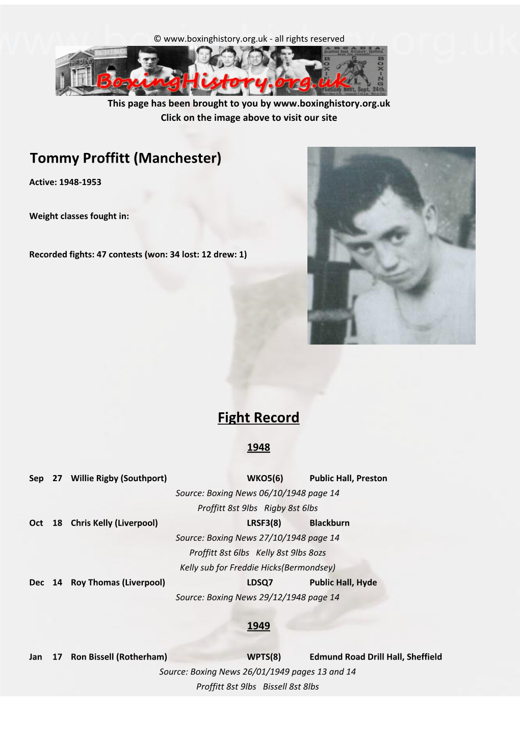 Tommy Proffitt (Manchester)