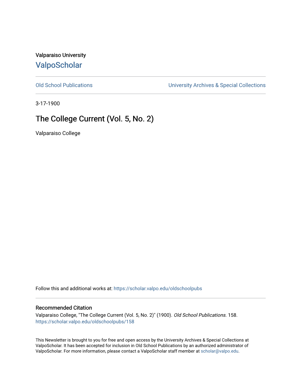 The College Current (Vol