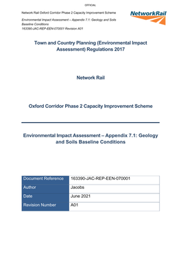 Environmental Impact Assessment – Appendix 7.1: Geology and Soils Baseline Conditions 163390-JAC-REP-EEN-070001 Revision A01