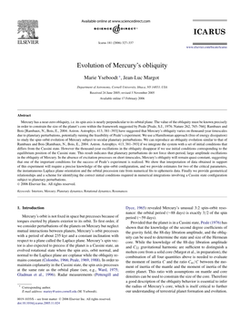 Evolution of Mercury's Obliquity