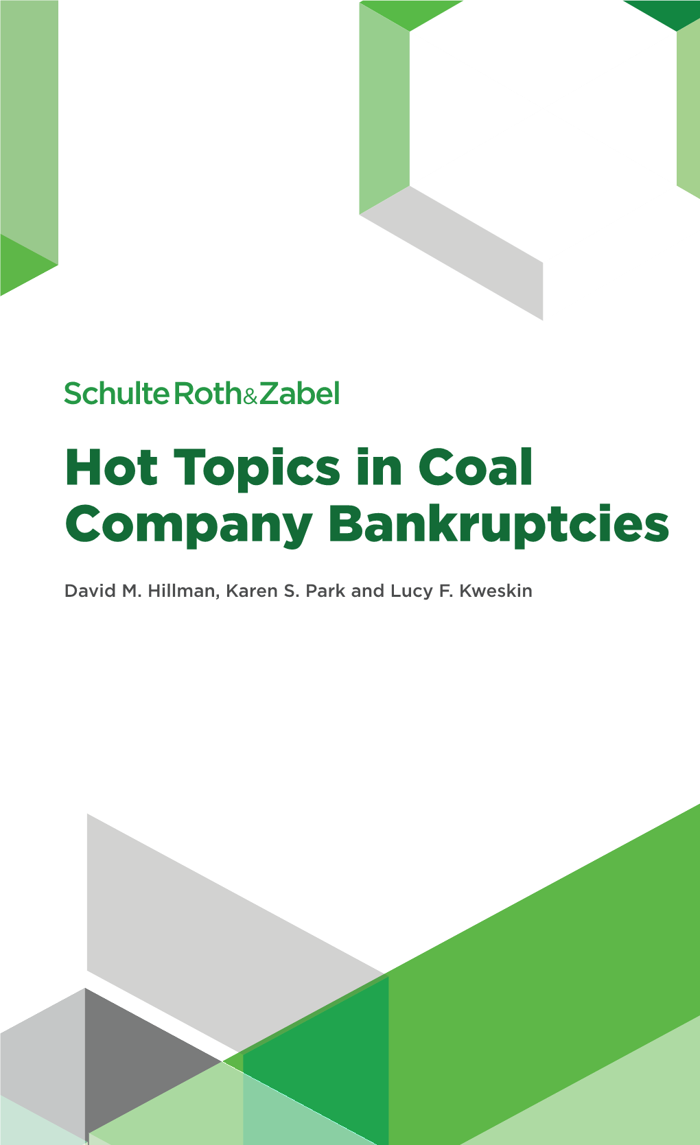 Hot Topics in Coal Company Bankruptcies