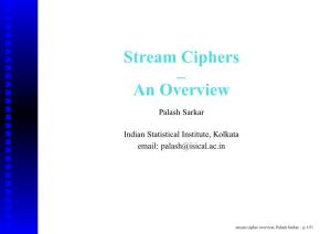 Stream Ciphers – an Overview