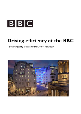 Driving Efficiency at the BBC