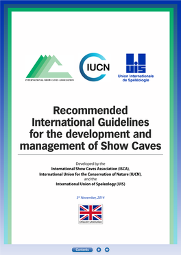 Guidelines for Show Caves – ISCA-IUCN-UIS