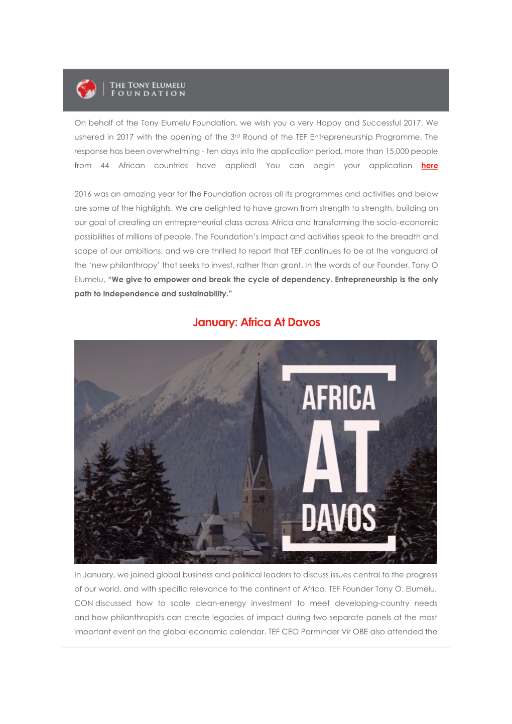 Africa at Davos