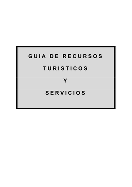 Guia De Recursos Turisticos