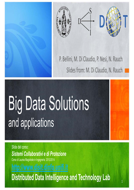 Big Data Solutions and Applications