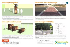 Crossing Signs with Rrfbs Enhanced Crosswalk Markings Brick