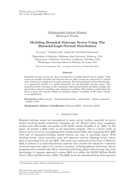Modeling Bounded Outcome Scores Using the Binomial-Logit-Normal Distribution
