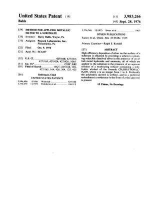 United States Patent 1191 Lll] 3,983,266 Bahls [451 Sept