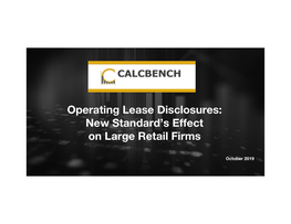Operating Leases on Balance Sheet, Listing Those Costs As Liabilities
