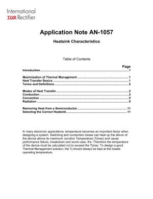 Application Note AN-1057