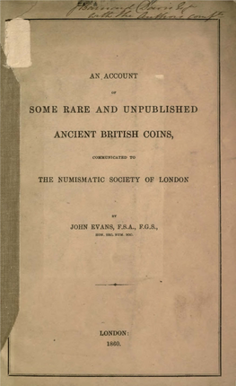 Some Rare and Unpublished Ancient British Coins