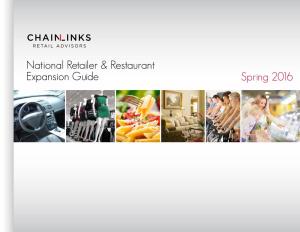 National Retailer & Restaurant Expansion Guide Spring 2016