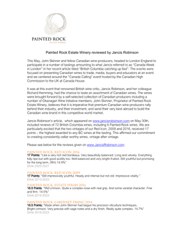 Painted Rock Estate Winery Reviewed by Jancis Robinson