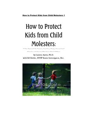 How to Protect Kids from Child Molesters 1