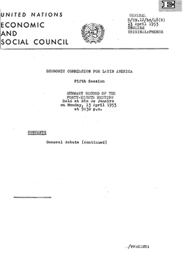 Economic and Social Council