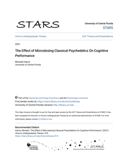 The Effect of Microdosing Classical Psychedelics on Cognitive Performance