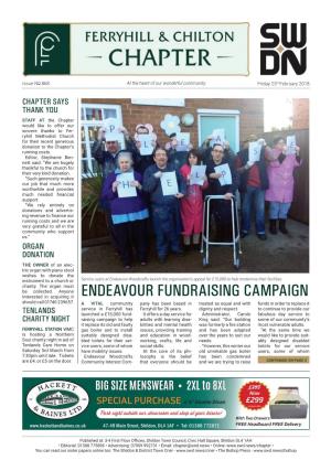 ENDEAVOUR FUNDRAISING CAMPAIGN Should Call 01740 239657