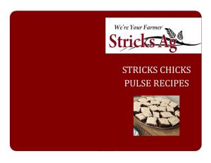 Stricks Chicks Pulse Recipes