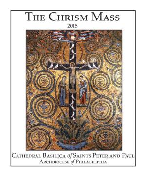 The Chrism Mass 2015