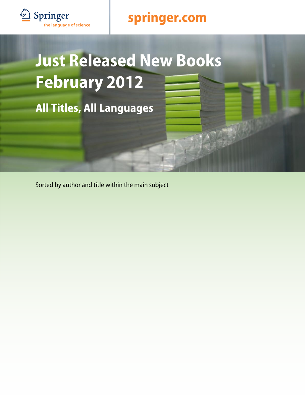 ABCD Just Released New Books February 2012