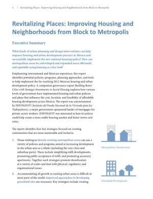 Improving Housing and Neighborhoods from Block to Metropolis