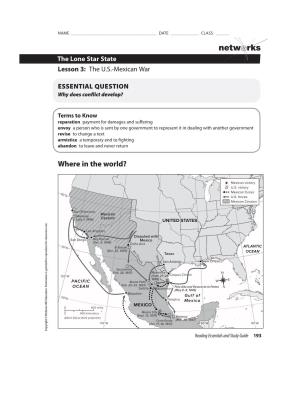 The Lone Star State Lone the 3: Lesson Copyright © Mcgraw-Hill Education