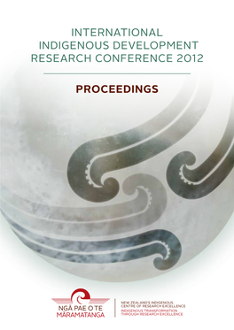 International Indigenous Development Research Conference 2012