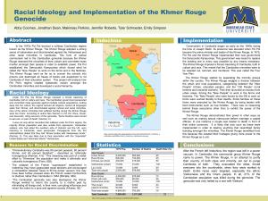 Racial Ideology and Implementation of the Khmer Rouge Genocide